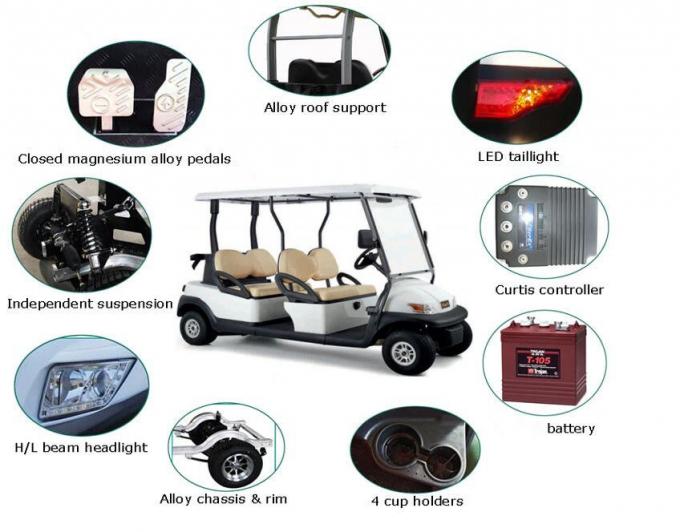 सीई प्रमाणपत्र ईंधन प्रकार इलेक्ट्रिक गोल्फ गाड़ियां सफेद मॉडल 4 यात्री सस्ते गोल्फ छोटी गाड़ी बिक्री के लिए