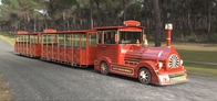 Diesel Power Tourist Trackless Train With 42 Seats , Multi Color Shopping Mall Trains